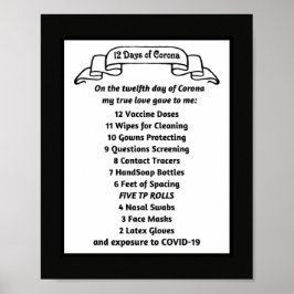 おもしろいCorona Gift Song: Coronaの12の日 ポスター