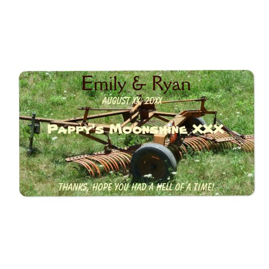 おもしろいCountry Western、Beer / Wine ラベル (正面)