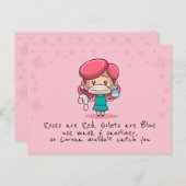 おもしろいCOVIDバレンタインデーポストカード ポストカード (正面/裏面)