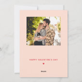 おもしろいCovid検疫バレンタインデー シーズンカード (裏面)