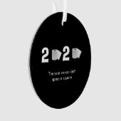おもしろいCOVID19 2020トイレ紙 オーナメント (正面)
