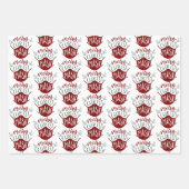 おもしろいCOVID-19キリストメリーマスク顔マスク ラッピングペーパーシート (正面)