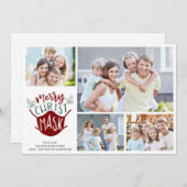 おもしろいCOVID-19 ClistMASK顔マスク4フォト シーズンカード (正面/裏面)