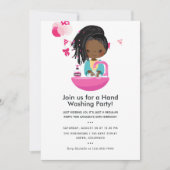 おもしろいCovid-19 Corona Virusをテーマにした少女誕生日 招待状 (正面)