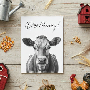 おもしろいCow We'ing Moving発表 案内ポストカード