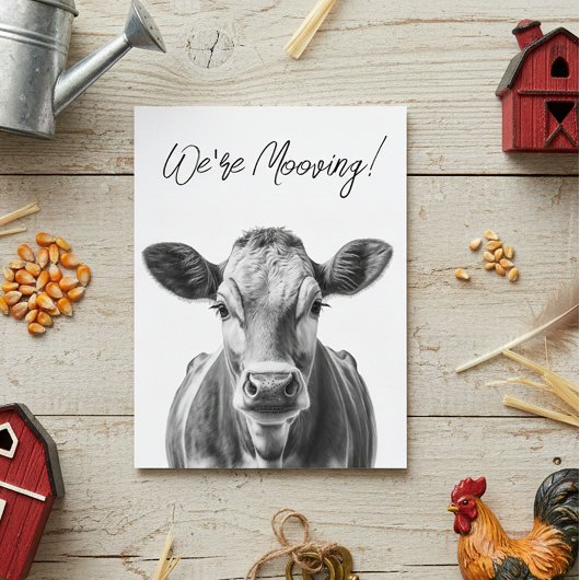 おもしろいCow We'ing Moving発表 案内ポストカード