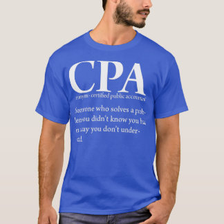 おもしろいCPA認定公認会計士定義T Tシャツ
