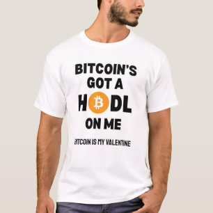おもしろいCRYPTO BITCOIN得のHODL ON ME Tシャツ