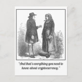 おもしろいCryptocurrencyはがき管理 ポストカード (正面)