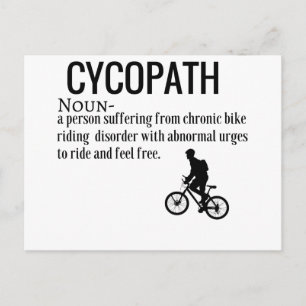 おもしろいCycopath名詞デザイン辞書の定義 ポストカード