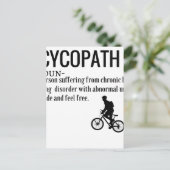 おもしろいCycopath名詞デザイン辞書の定義 ポストカード (スタンド正面)