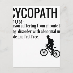 おもしろいCycopath名詞デザイン辞書の定義 ポストカード
