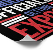 おもしろいD.o.例えばDoge Government Efficiency Usa Flag ポスター (角)