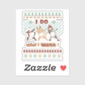 おもしろいDabbing Cat - I Do I What I Want シール (シート)