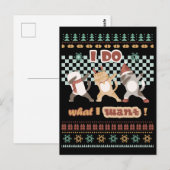 おもしろいDabbing Cat - I Do I What I Want ポストカード (正面/裏面)