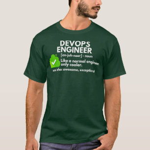 おもしろいDevOpsエンジニア定義エンジニアリング Tシャツ