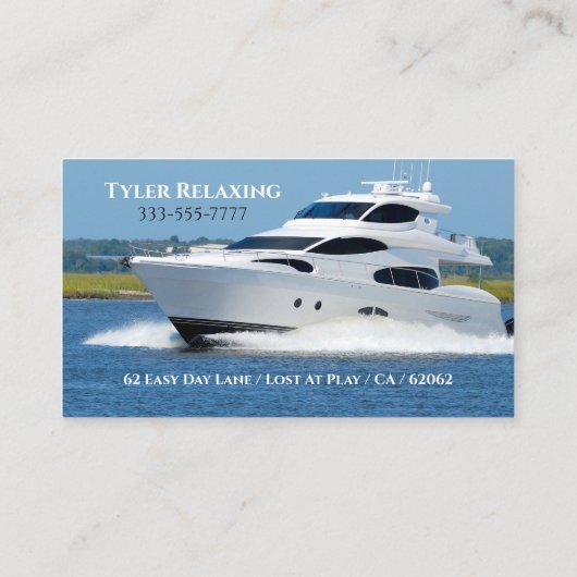 おもしろいDIY職業ホワ退職したイトヨットギャグ 名刺 (裏面)