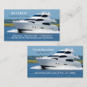 おもしろいDIY職業ホワ退職したイトヨットギャグ 名刺 (正面/裏面)