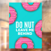 おもしろいDo Nut Do Me Behind Dout離れ Shop ウィンドウサイン (シート2)
