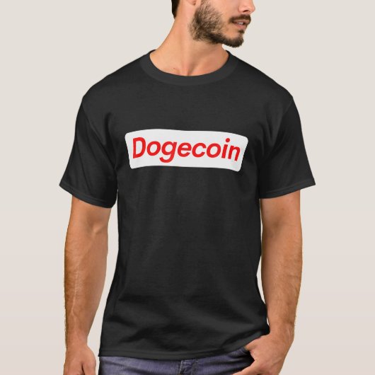 おもしろいDogecoin暗号通貨ドージーコイン Tシャツ (正面)