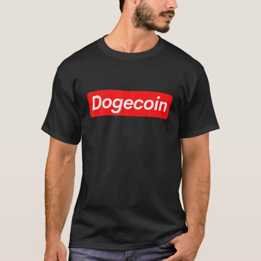 おもしろいDogecoin暗号通貨ドージーコイン Tシャツ (正面)
