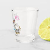 おもしろいDonkey Unicorn前後 ショットグラス (右)