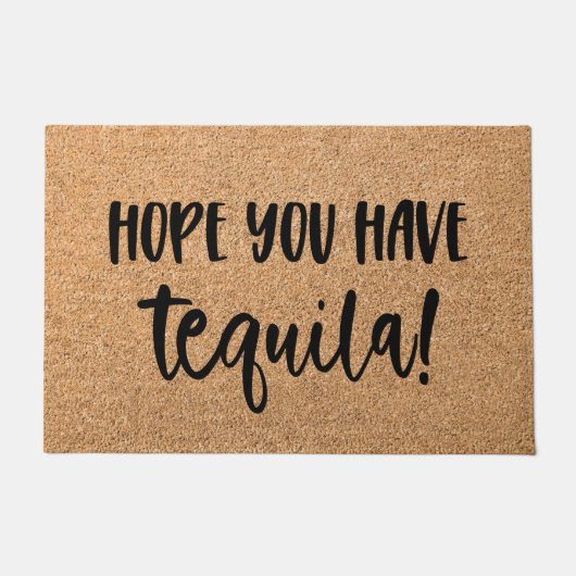 おもしろいDoormatようこそマット希望テキーラ ドアマット (正面)