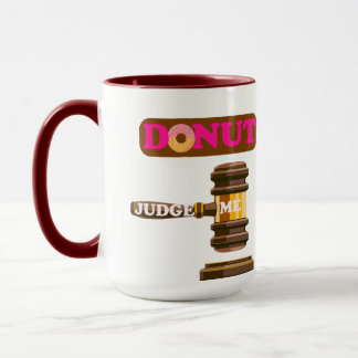 「おもしろいDout Judge Me」パンプン杯かわいいギフトユーモア マグカップ