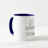 「おもしろいDream Big Sip Bigger ZZZ」マグカップ マグカップ (正面左)