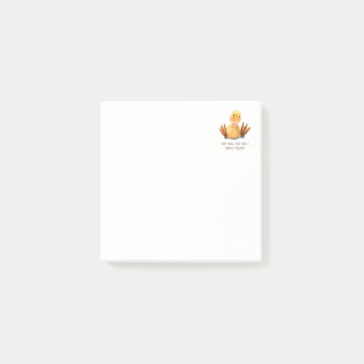 おもしろいDuck Post-it®ノート ポストイット (正面)