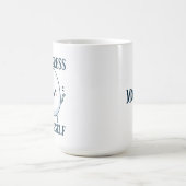 「おもしろいEggpress Yourself」名前をカスタムする コーヒーマグカップ (中央)