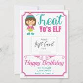 おもしろいELF誕生日ギフトカードホルダーの治療 (正面)