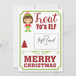 おもしろいELF Christmas Giftバウチャーホルダーの治療