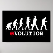 おもしろいEvolution頭が切れる Phone Addict ポスター (正面)