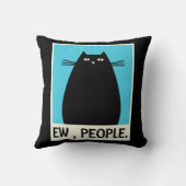 おもしろいEw People cat 日本のかわいいアニメ クッション (裏面)