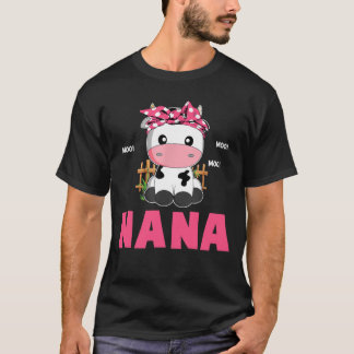 おもしろいFマッチングNana Cowかわいい牛農家誕生日 Tシャツ