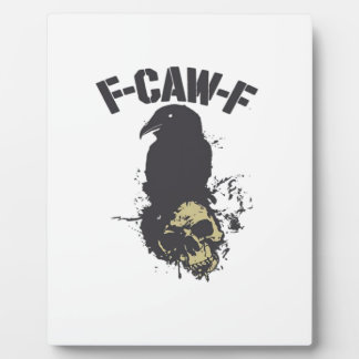 おもしろいF-Caw-Fクロウヴィンテージユーモア必須クリアティフ フォトプラーク