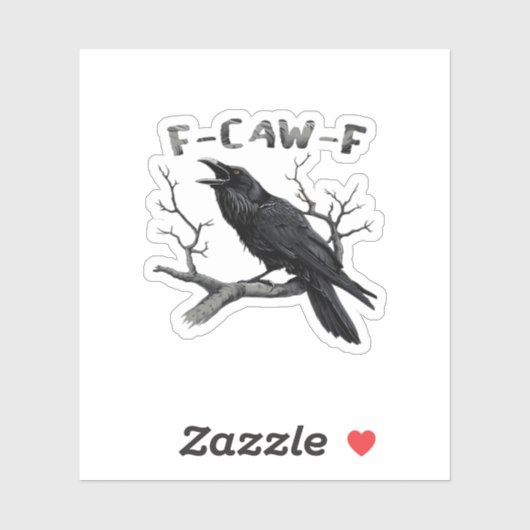 おもしろいF-Caw-Fゴシック風クロウユーモア必須 シール (シート)