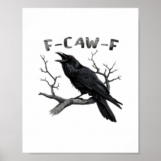 おもしろいF-Caw-Fゴシック風クロウユーモア必須 ポスター (正面)