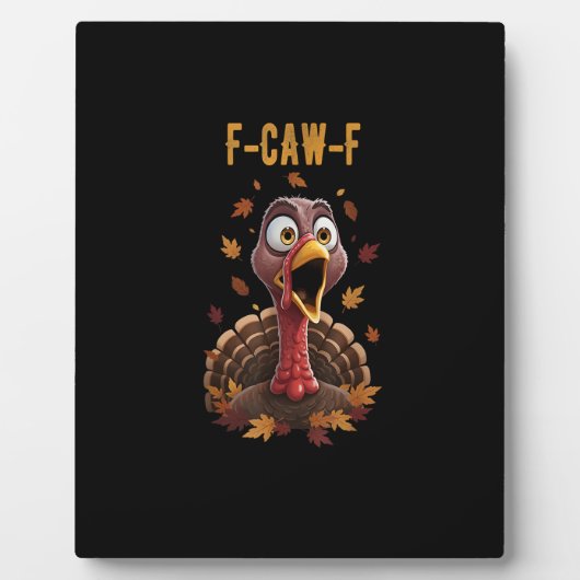 おもしろいF-Caw-Fトルコ鳥F-Caw-Fグラフィック フォトプラーク (正面)
