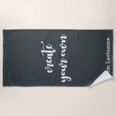 おもしろいFab独自のビーチタオルを作成 ビーチタオル (正面)