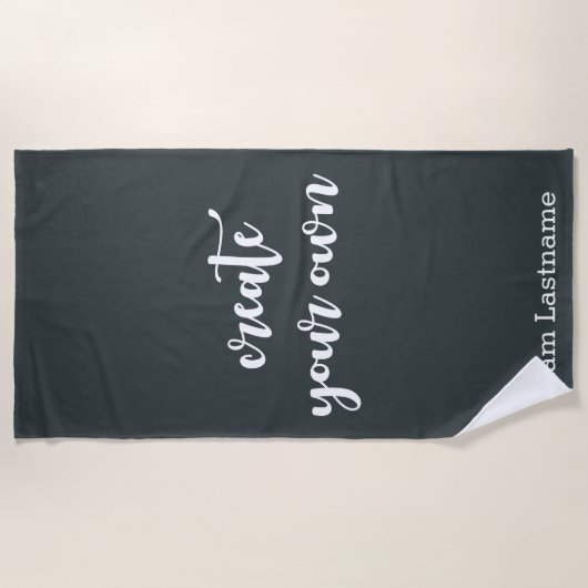 おもしろいFab独自のビーチタオルを作成 ビーチタオル (正面)