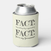 おもしろいFact Groomsman Proposal Beige 缶クーラー (缶正面)