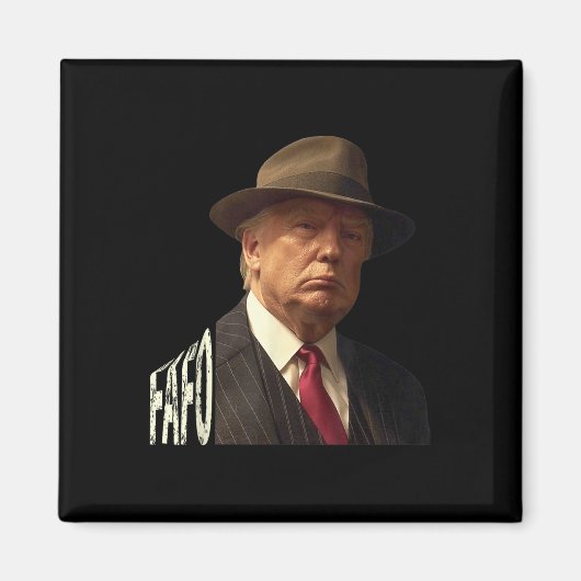 おもしろいFafoトランプ写真_1 マグネット (正面)