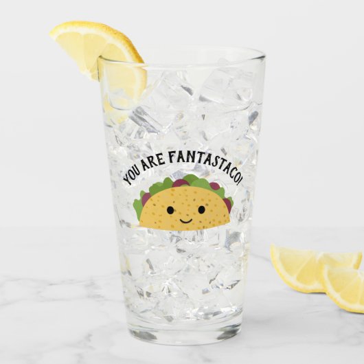 おもしろいFantastacoかわいいかわいいタコ タンブラーグラス (アイス正面)