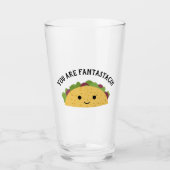 おもしろいFantastacoかわいいかわいいタコ タンブラーグラス (正面)