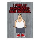 「おもしろいFinally Memored Your誕生日」カード (正面)