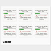 おもしろいFinnish Summerスタンプ スクエアシール (シート)