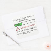 おもしろいFinnish Summerスタンプ スクエアシール (封筒)