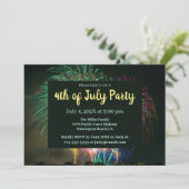 おもしろいFireworksパーティの招待状 招待状 (スタンド正面)